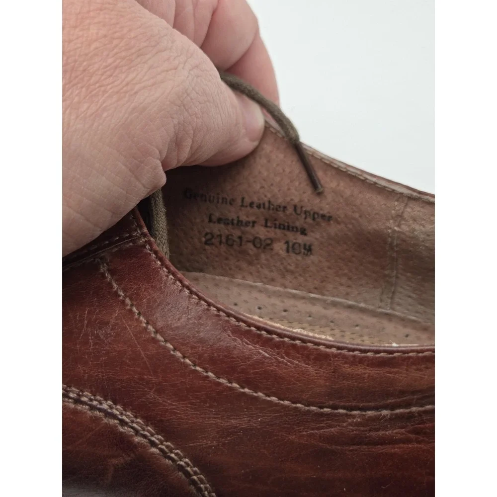 Fratelli Select Shoes Mens Size 10‎ Brown Leather Dress Oxford Square Toe